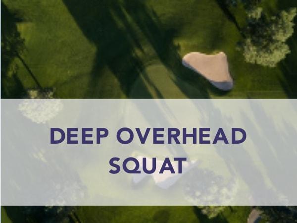 Task Deep overhead squat