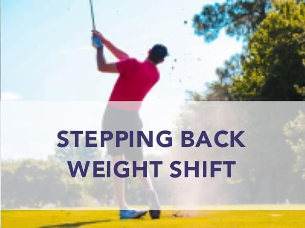 Task Stepping back weight shift